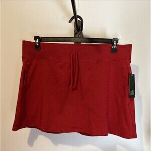 Wild Fable Women Red Skort XL Waist 36" Pockets Tie Vacation Summer Shorts NWT